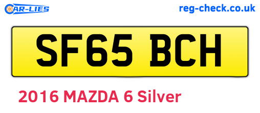 SF65BCH are the vehicle registration plates.