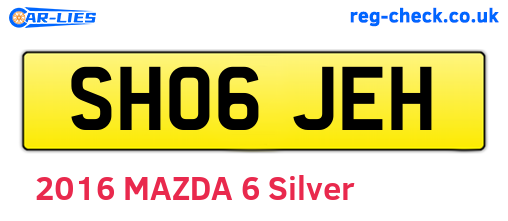 SH06JEH are the vehicle registration plates.