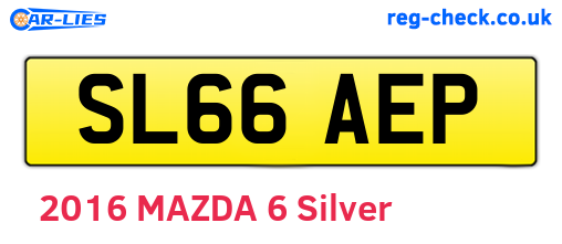 SL66AEP are the vehicle registration plates.