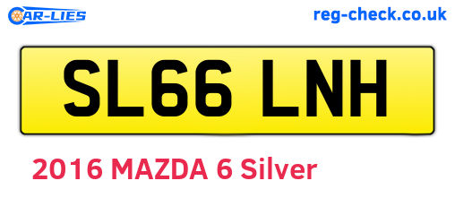 SL66LNH are the vehicle registration plates.