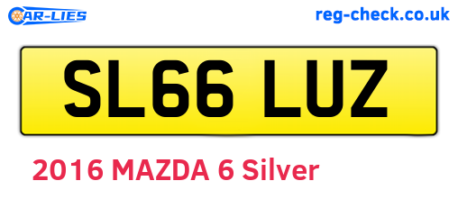 SL66LUZ are the vehicle registration plates.