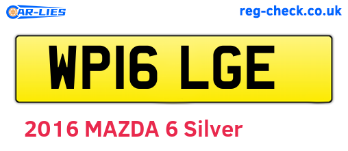 WP16LGE are the vehicle registration plates.