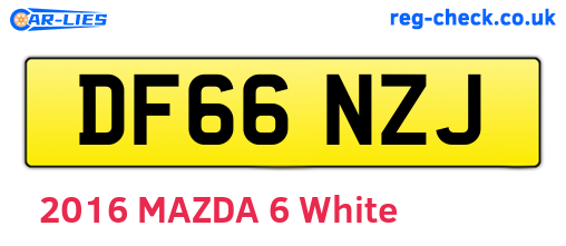 DF66NZJ are the vehicle registration plates.