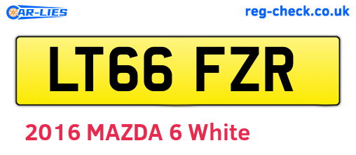 LT66FZR are the vehicle registration plates.
