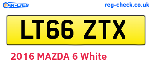 LT66ZTX are the vehicle registration plates.