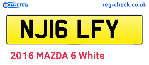 NJ16LFY are the vehicle registration plates.