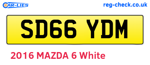 SD66YDM are the vehicle registration plates.