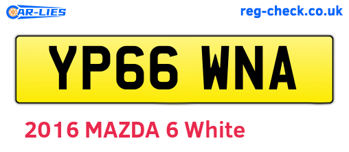 YP66WNA are the vehicle registration plates.