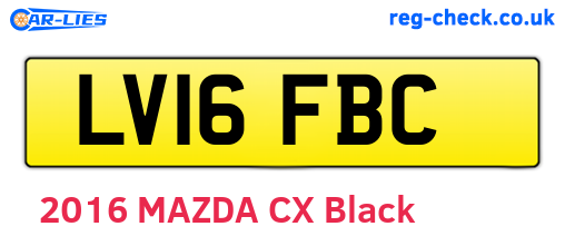 LV16FBC are the vehicle registration plates.