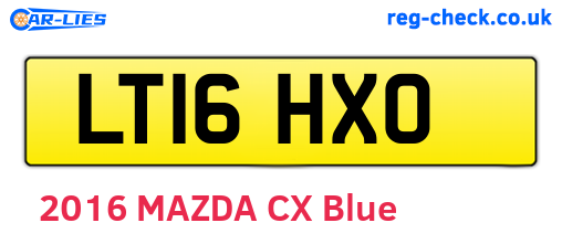 LT16HXO are the vehicle registration plates.