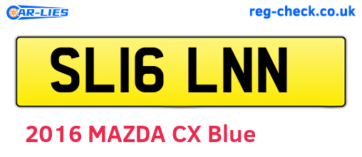 SL16LNN are the vehicle registration plates.