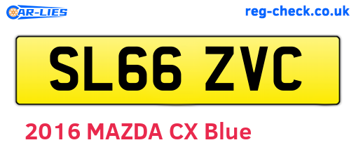SL66ZVC are the vehicle registration plates.