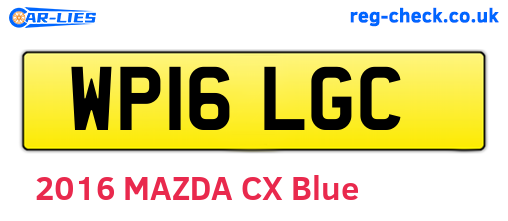 WP16LGC are the vehicle registration plates.