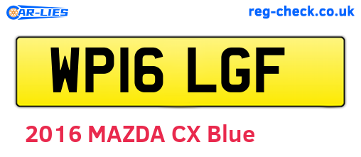 WP16LGF are the vehicle registration plates.