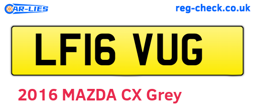 LF16VUG are the vehicle registration plates.