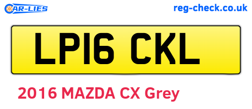 LP16CKL are the vehicle registration plates.