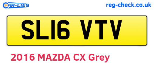 SL16VTV are the vehicle registration plates.