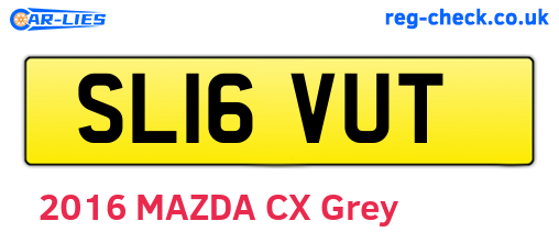 SL16VUT are the vehicle registration plates.