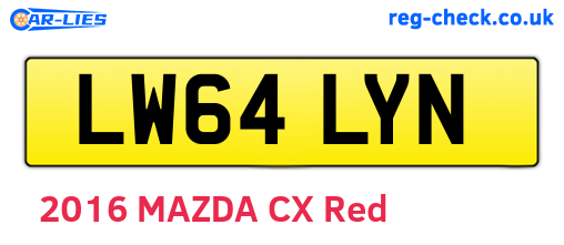 LW64LYN are the vehicle registration plates.