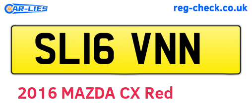 SL16VNN are the vehicle registration plates.