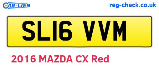 SL16VVM are the vehicle registration plates.