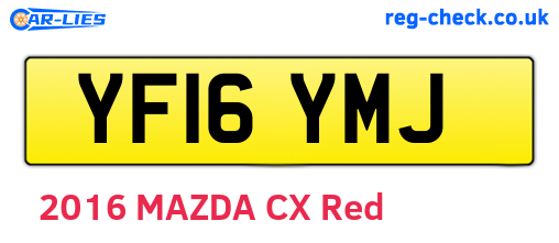 YF16YMJ are the vehicle registration plates.