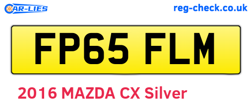 FP65FLM are the vehicle registration plates.
