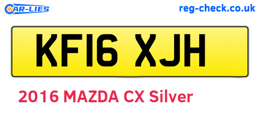 KF16XJH are the vehicle registration plates.
