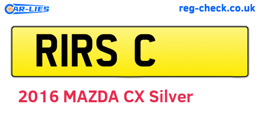 R1RSC are the vehicle registration plates.