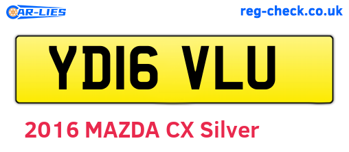 YD16VLU are the vehicle registration plates.