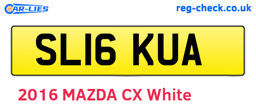 SL16KUA are the vehicle registration plates.