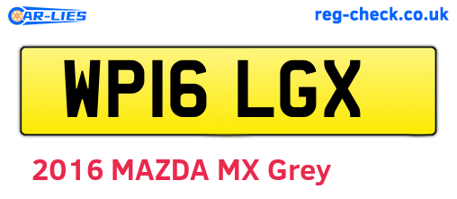 WP16LGX are the vehicle registration plates.