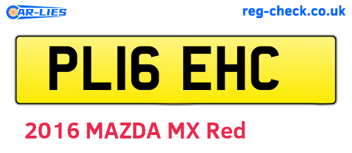 PL16EHC are the vehicle registration plates.