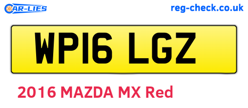 WP16LGZ are the vehicle registration plates.