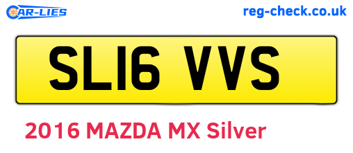 SL16VVS are the vehicle registration plates.