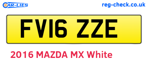 FV16ZZE are the vehicle registration plates.