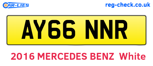 AY66NNR are the vehicle registration plates.
