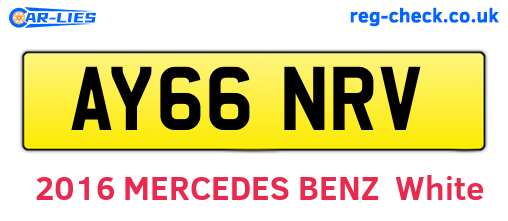 AY66NRV are the vehicle registration plates.