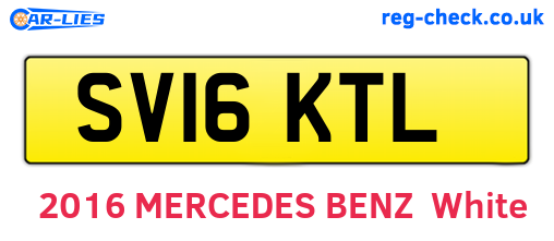 SV16KTL are the vehicle registration plates.