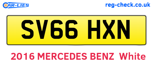 SV66HXN are the vehicle registration plates.