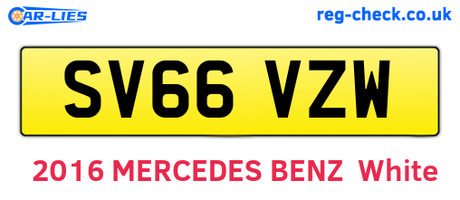 SV66VZW are the vehicle registration plates.