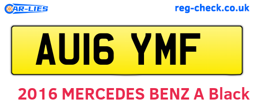 AU16YMF are the vehicle registration plates.