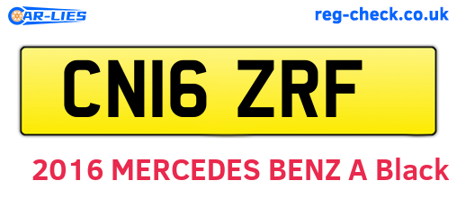 CN16ZRF are the vehicle registration plates.