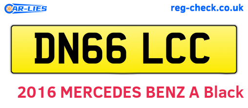 DN66LCC are the vehicle registration plates.