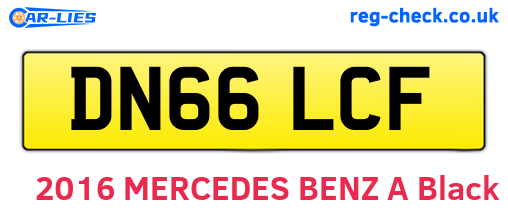 DN66LCF are the vehicle registration plates.