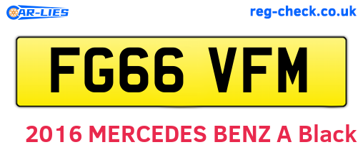 FG66VFM are the vehicle registration plates.