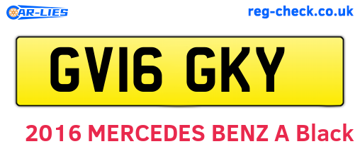 GV16GKY are the vehicle registration plates.