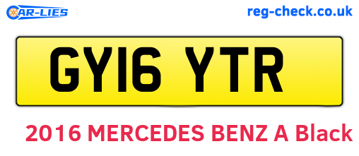 GY16YTR are the vehicle registration plates.