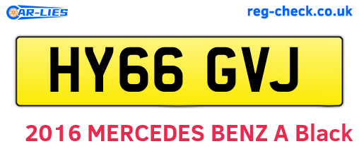 HY66GVJ are the vehicle registration plates.