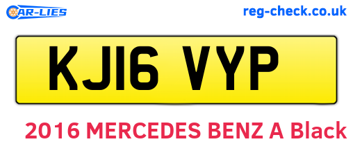KJ16VYP are the vehicle registration plates.